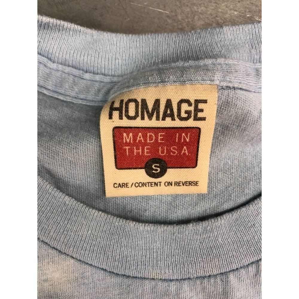 Homage‎ Where's The Beef Clara Peller Shirt Size Small Light Blue Wendy - Picture 4 of 8